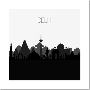 Delhi Skyline Posters and Art